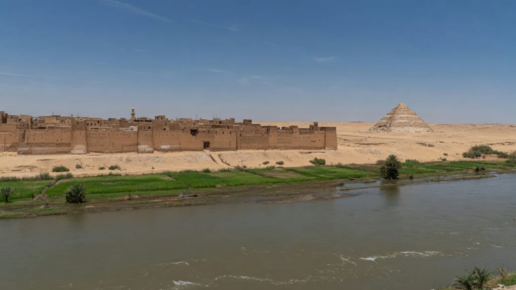 碁盤の目のような古代の都市